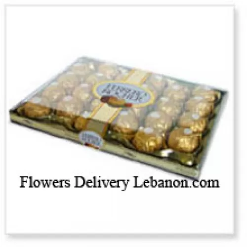 24 piezas de Ferrero Rocher (Este producto debe ir acompañado con las flores)