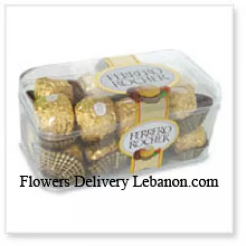 16 piezas de Ferrero Rocher (Este producto debe ir acompañado de flores)
